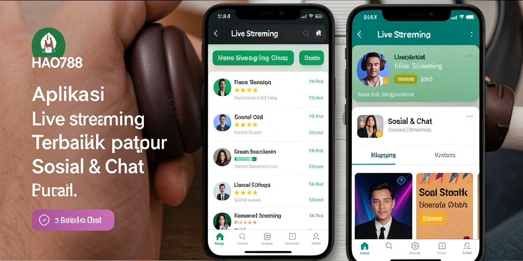 Antarmuka HAO788 yang menarik dan fungsional untuk Live Streaming.