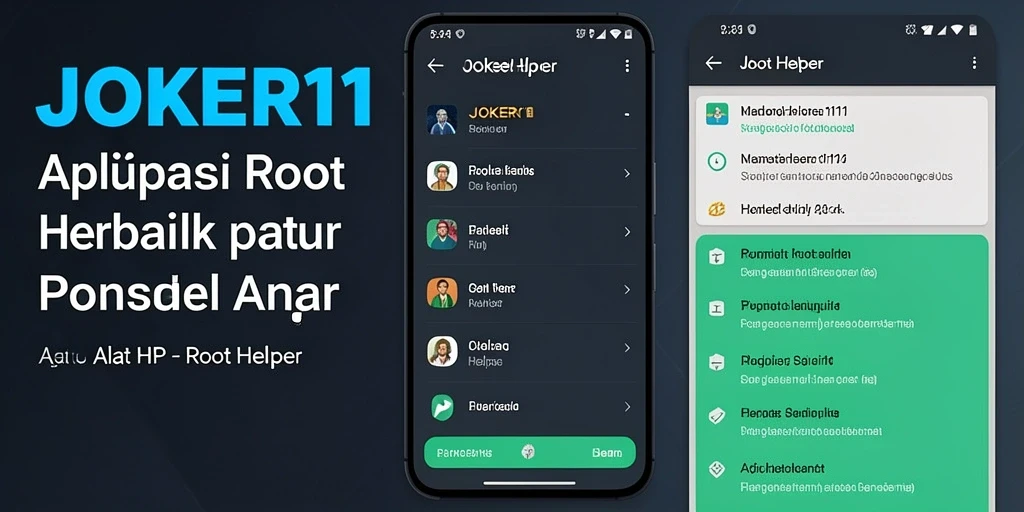Antarmuka JOKER11 yang intuitif dan mudah dipahami.