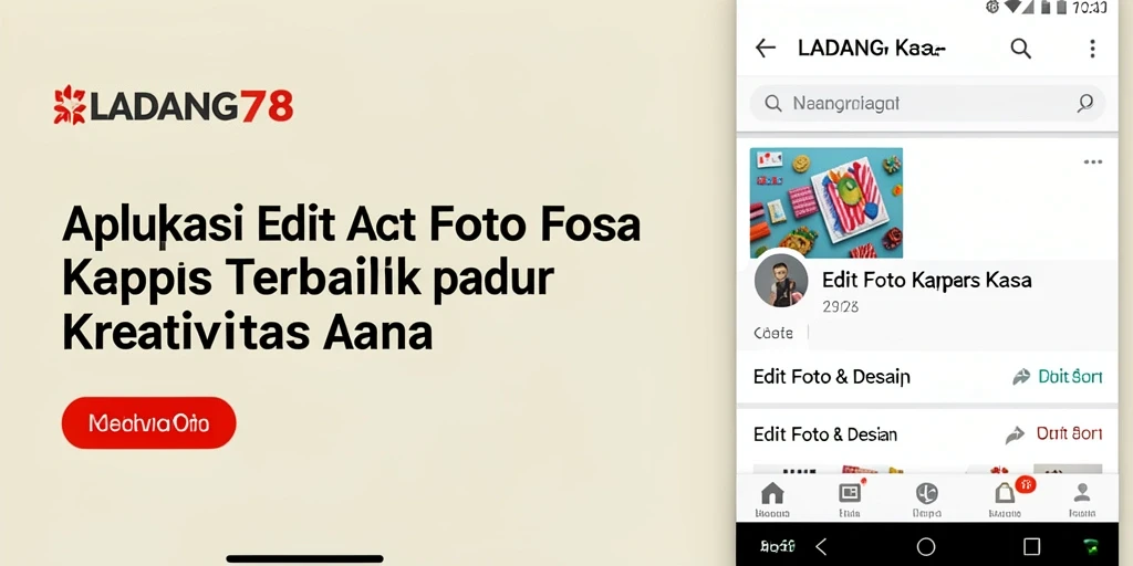 Antarmuka aplikasi Edit Foto Kertas Kaca dengan fitur menarik.