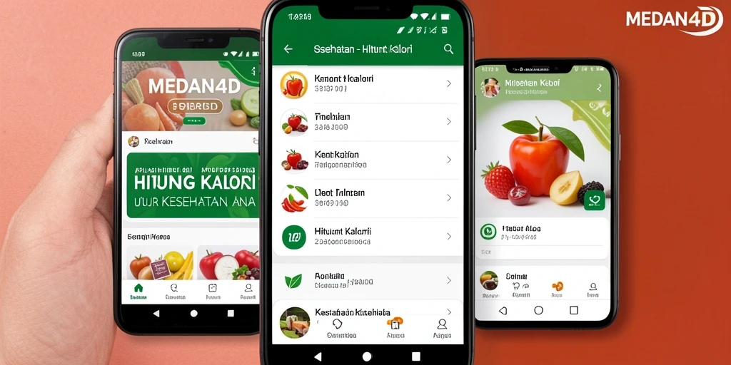 Antarmuka Medan4D yang user-friendly untuk menghitung kalori dengan mudah.