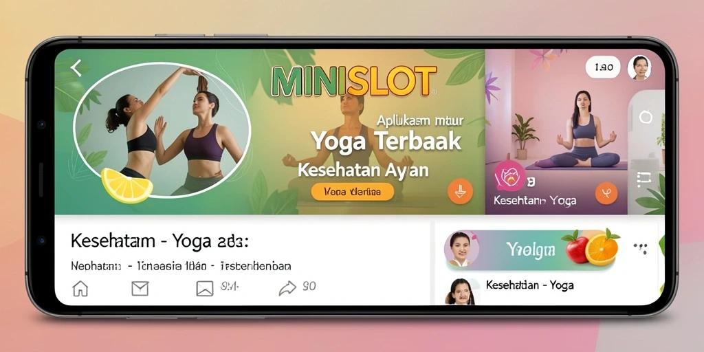 Antarmuka MINISLOT menampilkan panduan yoga interaktif yang ramah pengguna.