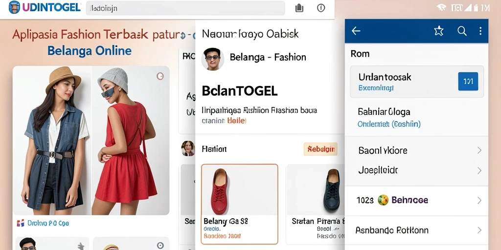 Antarmuka aplikasi <strong>UDINTOGEL</strong> yang menarik dan intuitif untuk berbelanja fashion.