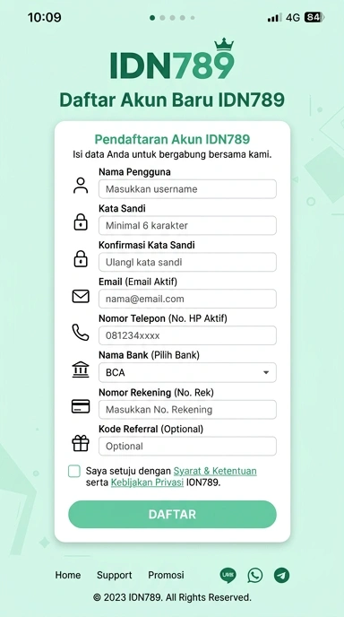 Buat Akun Baru idn789 dengan Mudah dan Cepat